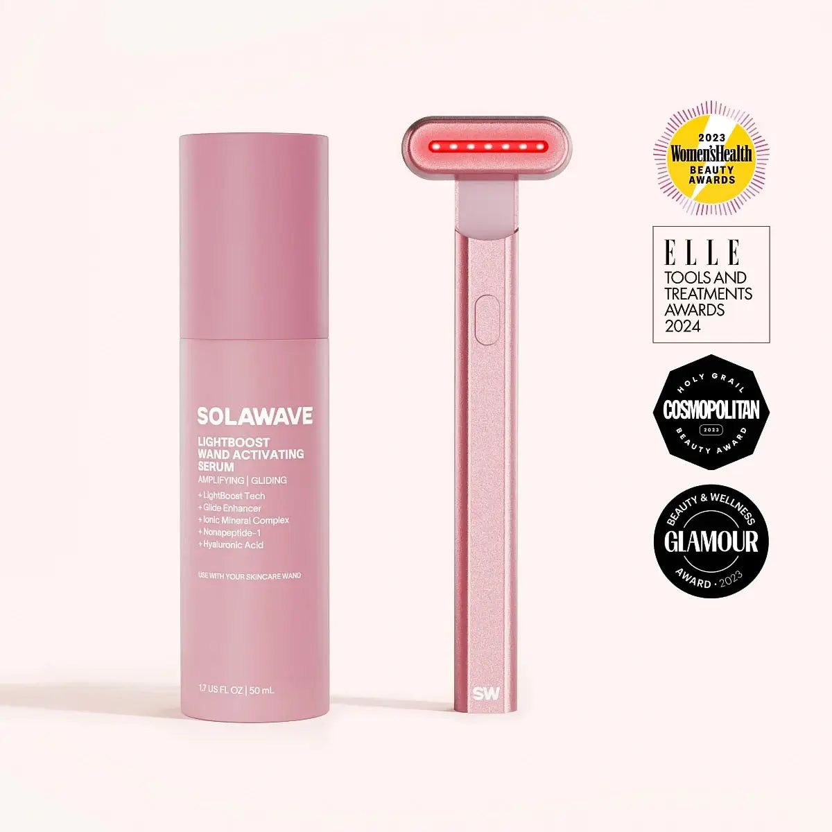 On the Go 4-in-1 Red Light Therapy Wand & Activating Serum Kit