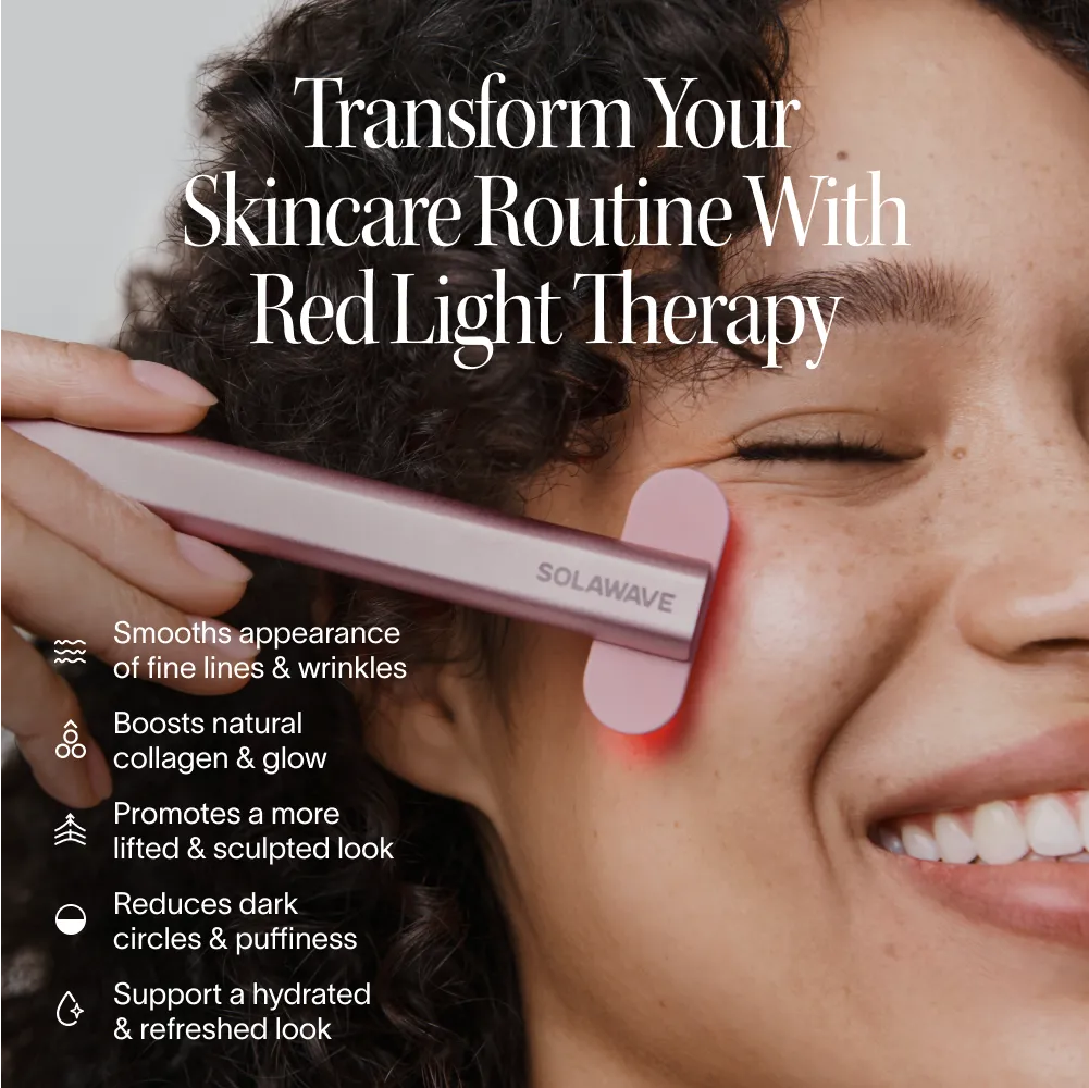 On the Go 4-in-1 Red Light Therapy Wand & Activating Serum Kit